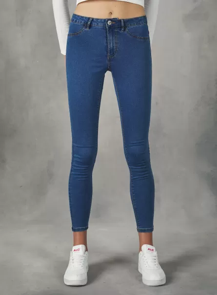 Jeans Jeans Super Skinny In Denim Stretch Donna Vendita Alcott D003 Medium Blue