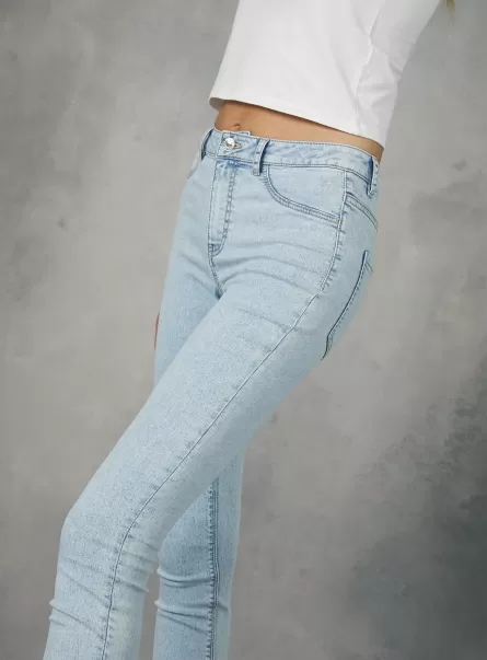 Jeans Super Skinny In Denim Stretch Confortevole Alcott D007 Light Azure Donna Jeans