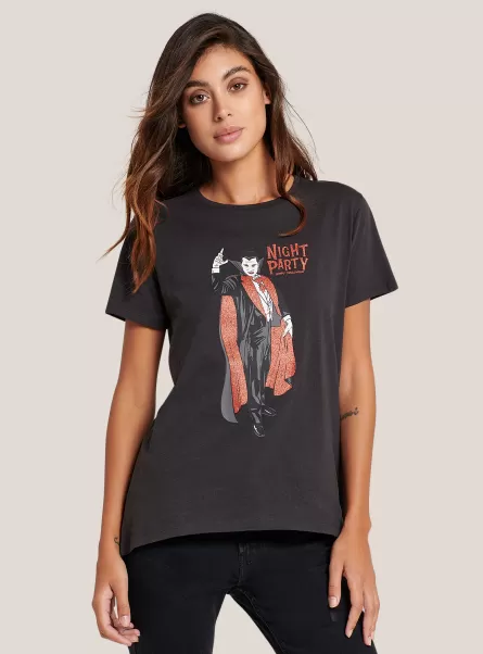 Maglietta Monsters / Alcott Nero T-Shirt Donna Moda