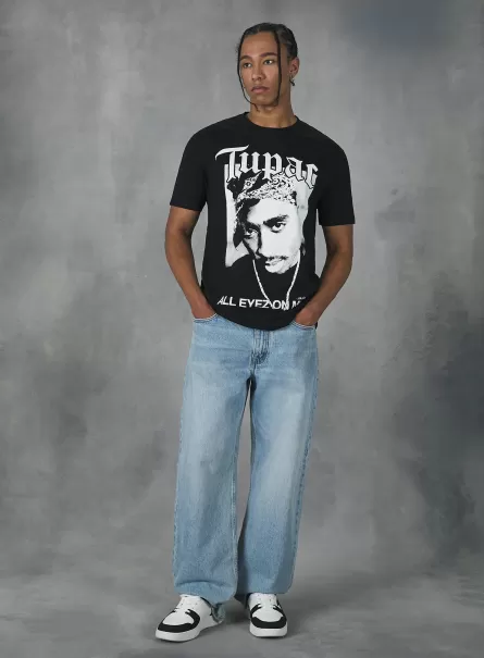 T-Shirt Consegna Donna Bk1 Black Maglietta Tupac / Alcott