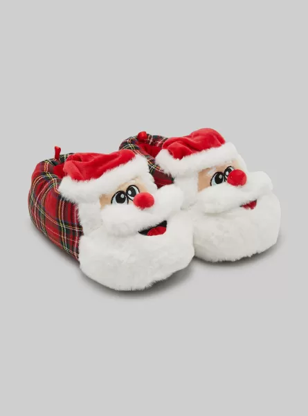 Spedizione Pantofole Babbo Natale Christmas Collection Multicolore Donna Alcott Scarpe