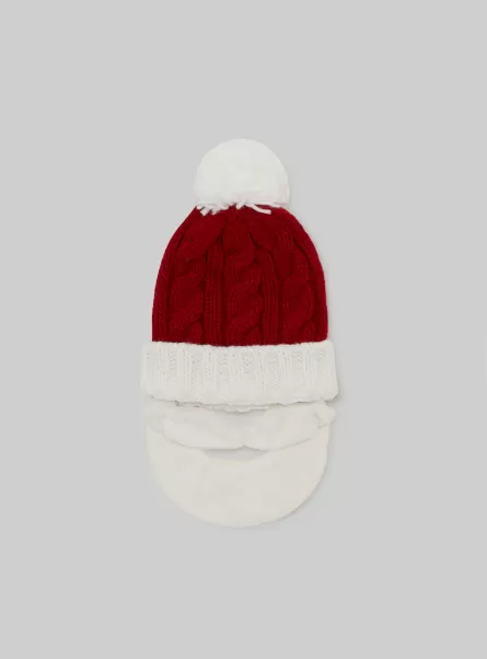 Cappelli Vintage Rd2 Red Medium Cappello Babbo Natale Christmas Family Collection Alcott Donna