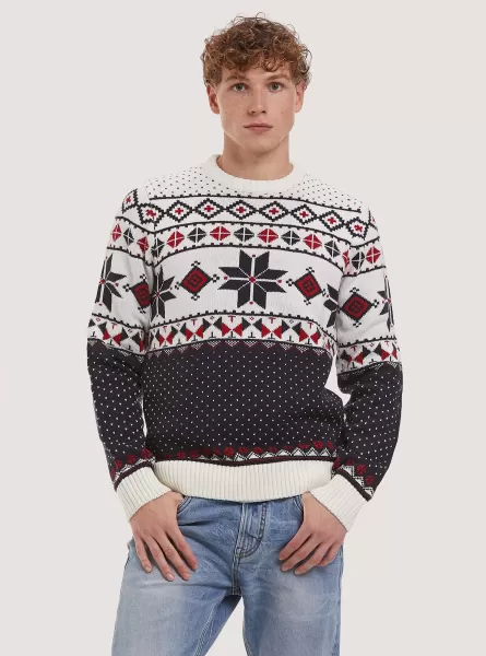 Uomo Maglieria Acquistare Pullover Christmas Family Collection Alcott Wh1 Off White