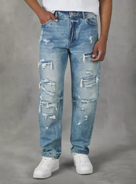Jeans Alcott Uomo Jeans 90S Slim Fit Garantire D005 Light Blue