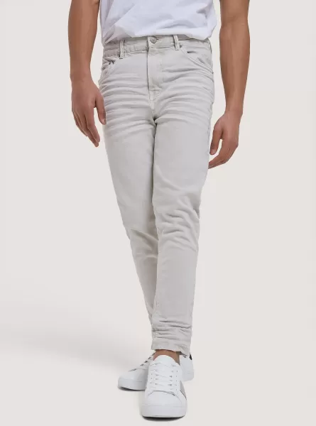 Pantaloni Twill Stretch In Cotone Sabbia Jeans Alcott Uomo Nuovo Prodotto