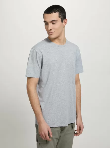 T-Shirt Alcott Offerta Speciale Mgy2 Grey Mel Medium Maglietta Girocollo In Cotone Sostenibile Uomo