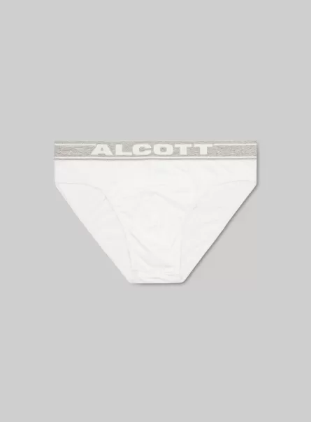 Wh1 Off White Prodotto Uomo Alcott Intimo Slip In Cotone Elasticizzato Con Logo