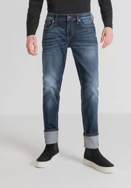 Antony Morato Jeans Jeans Super Skinny “Paul” In Denim Lavaggio Medio Uomo Blu Denim
