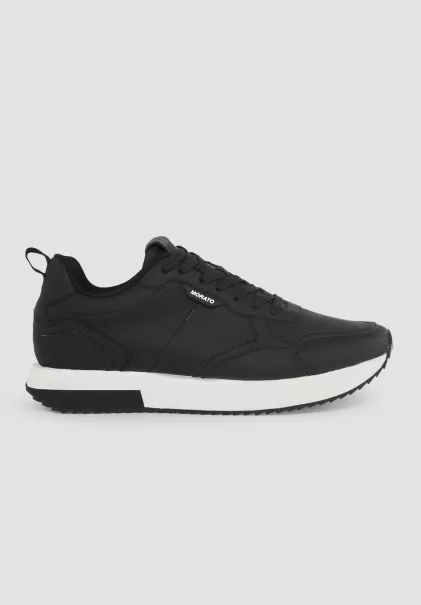 Uomo Nero Sneaker Bassa “Running Tonic” In Similpelle Antony Morato Sneakers