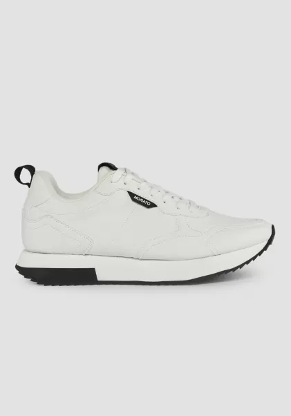 Sneaker Bassa “Running Tonic” In Similpelle Antony Morato Sneakers Uomo Bianco